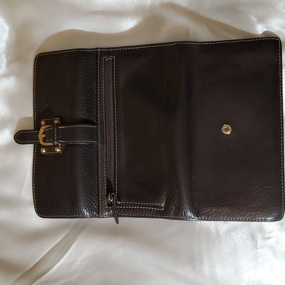 Authentic Vintage Brown Dooney & Bourke Checkbook Wallet - Picture 6 of 9